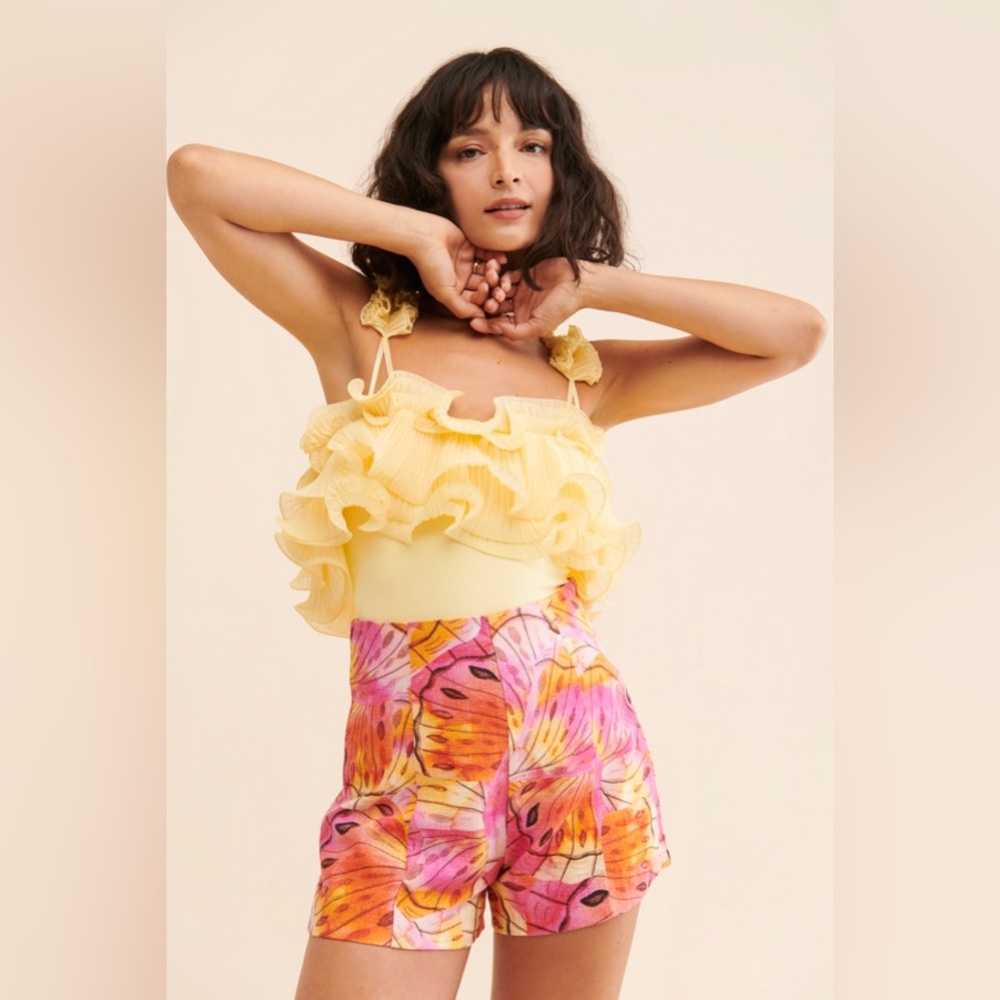 Aureta Etta Printed Shorts